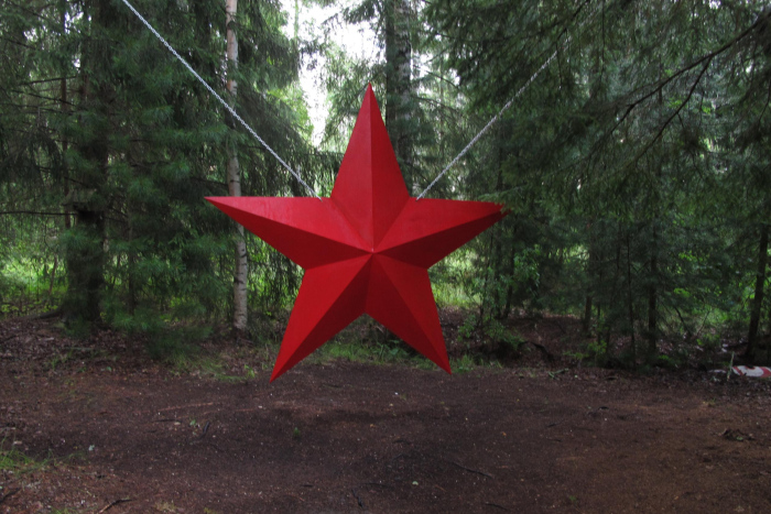 Red Star, 2022, interactive sound installation by Andris Marackovskis in Pori, Finland